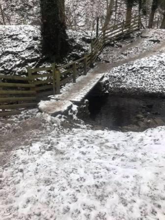 Footbridge in Macclesfield Forest