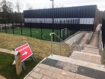 Footpath diversion past the recreation facilities at Alderley Park