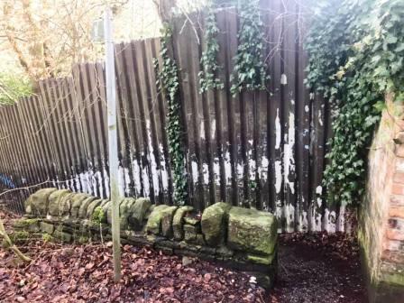 Public footpath down a small passageway from the bottom of Spring Gardens