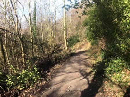 Footpath behind Beech Hall towards the Bollin Valley