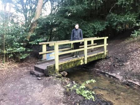 Footbridge over the stream