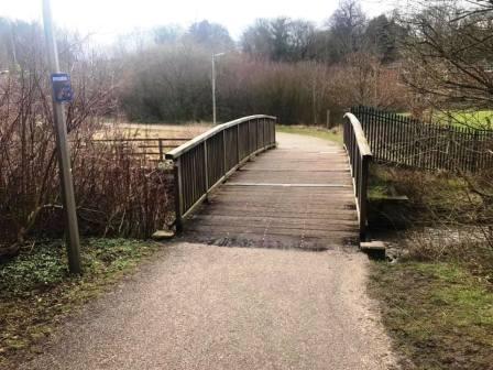 Footbridge over the River Bollin
