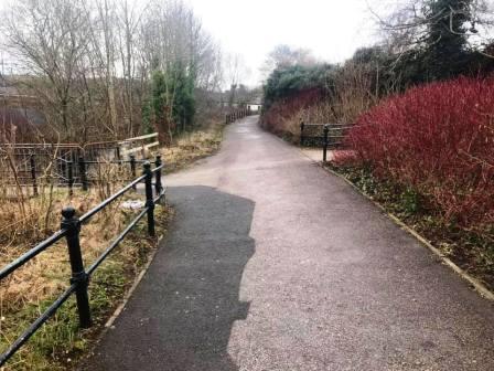 Continuing the walk towards Tesco