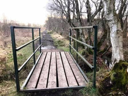 Footpath across Danes Moss