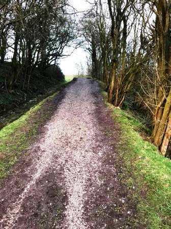 Climbing up towards Sutton Reservoir