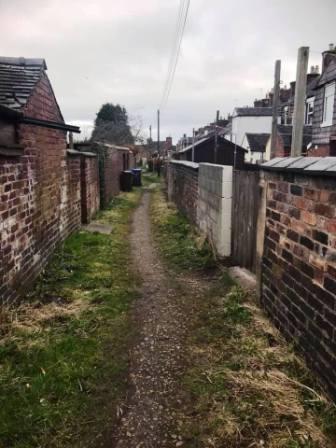 Back alleyway in Leek