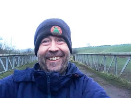 Crossing an old railway viaduct