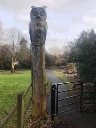 Exiting the Flower Pot Greenway onto Congleton Road