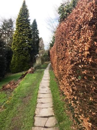 Flagged footpath through Kerridge
