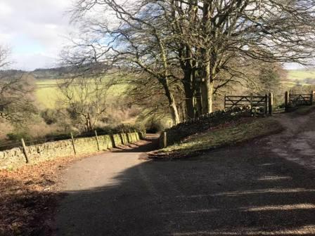 bear left here to head down into Ingersley Vale