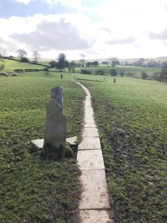 Paved path to Rainow from Ingersley Vale