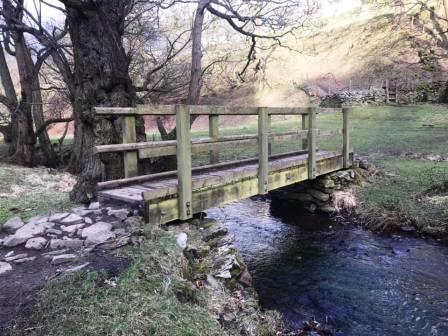 Footbridge over the River Dean