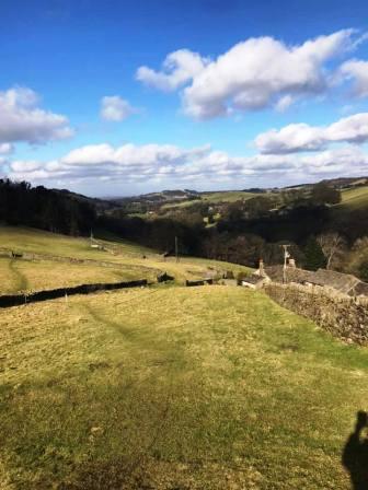 Looking back down the hill towards Rainow