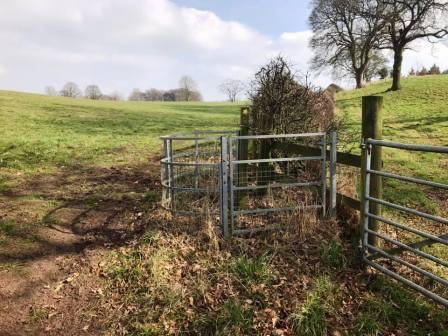 New path between Lingards Farm and Hulmefield Hall