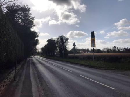 A537 going into Chelford village centre