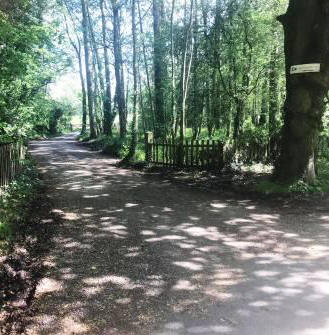 Counter-intuitively, turn left onto the track towards Redesmere