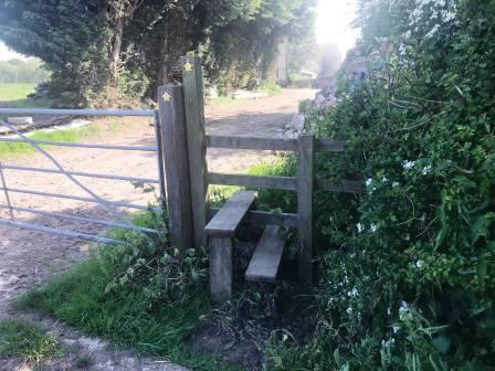 Entering the yard at Blake House Farm