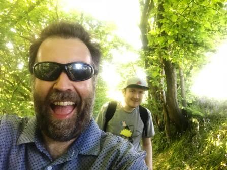 Tom & Liam out for a walk!