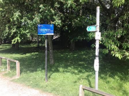 Start of the canal towpath
