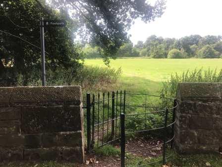 Footpath leaving the churchyard