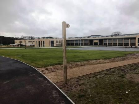 newly rerouted PROW through the King's School campus