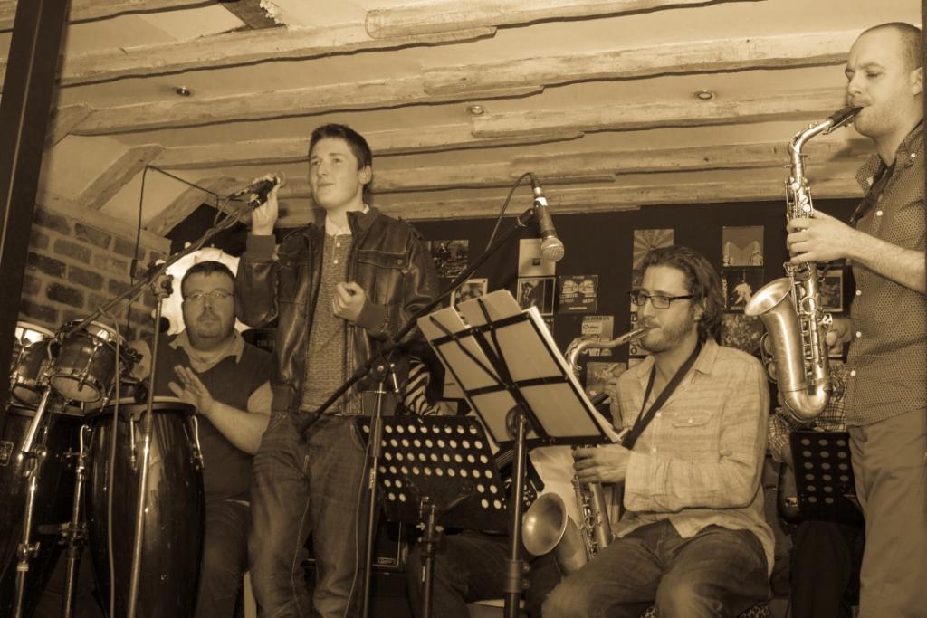 With the Yellow Pad Band at MASH Guru, Macclesfield
