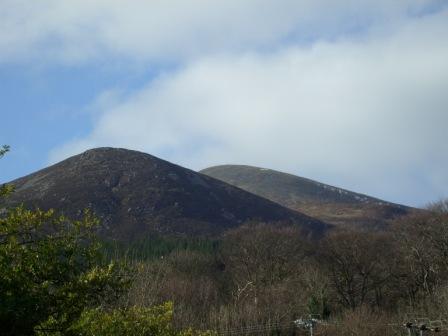 Looking towards Donard from the car park