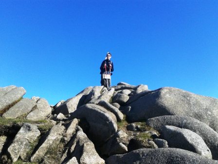 Jimmy close to the summit