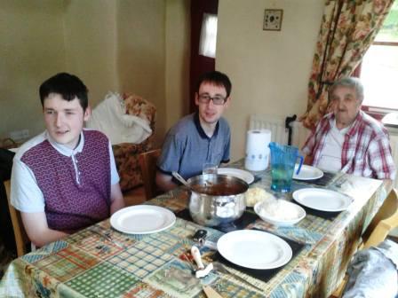 Liam & Jimmy with their grandad