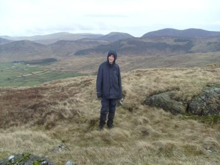 Jimmy, with the Mournes behind