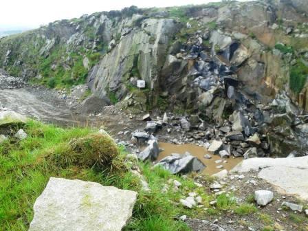 Quarry near the parking spot