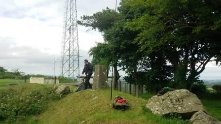 Jimmy setting up on Cairngaver