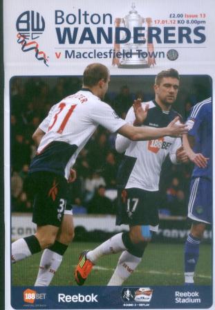 v Bolton (A), FA Cup R3 replay, 2012