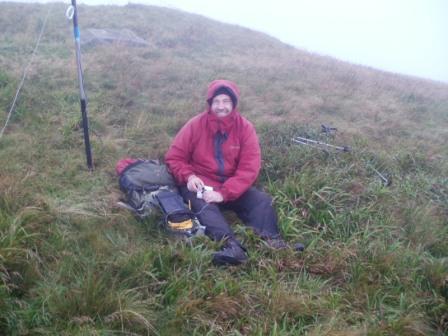 Tom operating on 20m CW