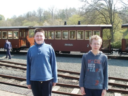 Liam & Dan at the station