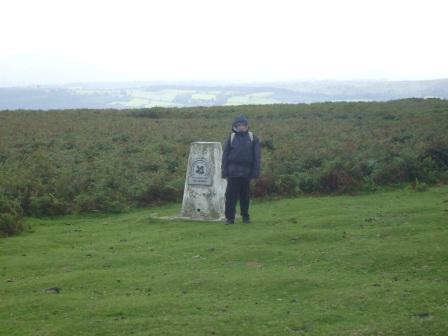 Liam at the trig point