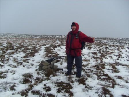 Tom at the summit cairn