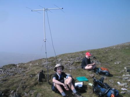 Jimmy and Liam on the summit