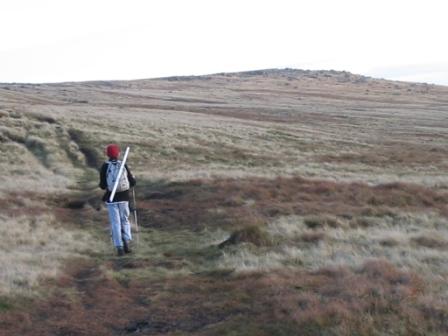 Jimmy approaching the summit ridge