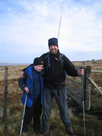 Liam & Tom at the summit