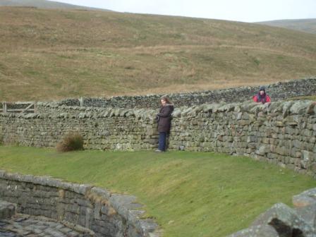 Marianne (and Jimmy) by the aquaduct