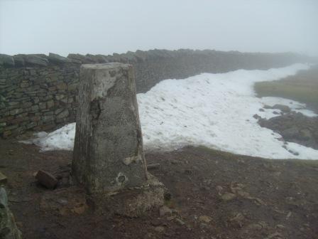 Trig point on Whernside summit