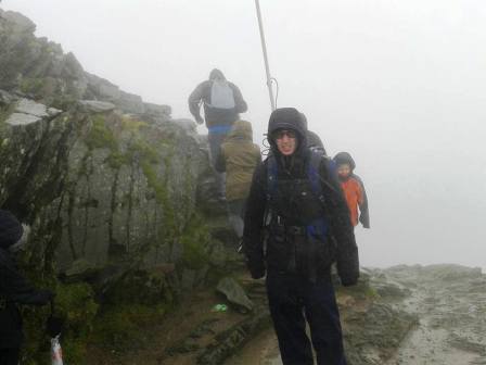 Jimmy on Snowdon