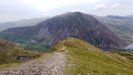 Start of the descent route