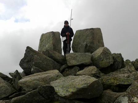 Jimmy on Tryfan summit
