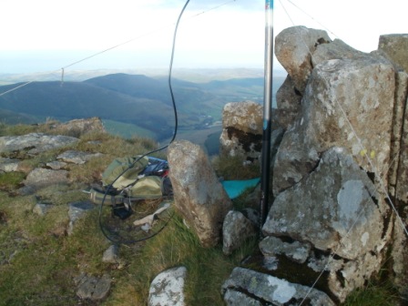 The "Armchair Rock" - operating position for the 2m contest