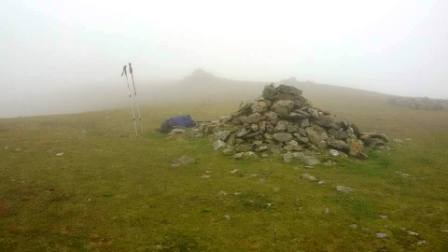 Summit cairn