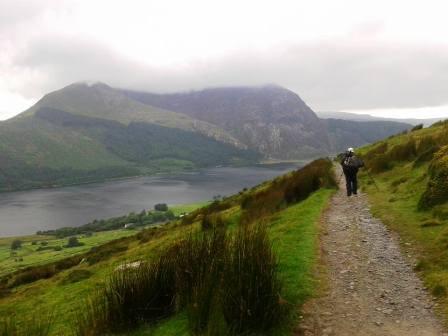 Simon on the last leg of the walk