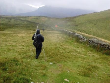 Descending Moel Cynghorion