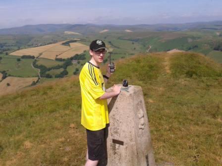 Jimmy MV0HGY/P operating on the 2m handheld from the summit